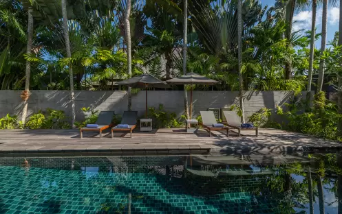 Two Bedroom Family Pool Villa Swimming pool and sun lounger-2 Two Bedroom Family Pool Villa Swimming pool and sun lounger-2