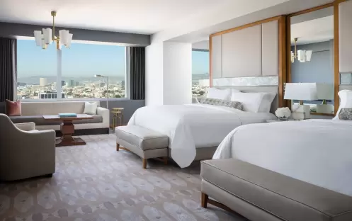 The Ritz-Carlton, Los Angeles - Junior Suite, 1 King or 2 Queen, City View, Club Level The Ritz-Carlton, Los Angeles - Junior Suite, 1 King or 2 Queen, City View, Club Level