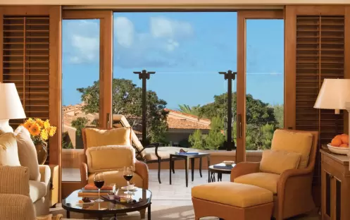 The Resort at Pelican Hill - Garden View Bungalow Seating Area The Resort at Pelican Hill - Garden View Bungalow Seating Area