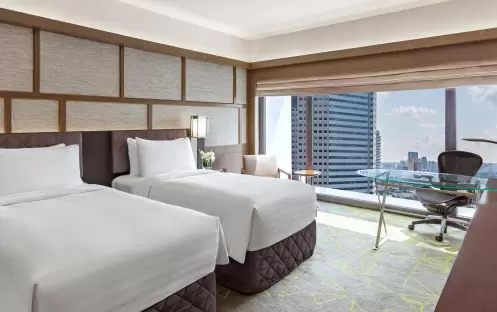 Pan Pacific Singapore - Deluxe Room Panoramic View 2 Queen Beds Pan Pacific Singapore - Deluxe Room Panoramic View 2 Queen Beds