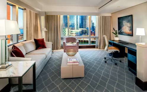 Intercontinental Boston - Junior Suite Living 2 Intercontinental Boston - Junior Suite Living 2