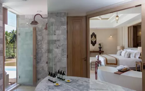 Devasom Khao Lak Beach Resort & Villas - Seaside Pool Paradise Suite Bathroom Devasom Khao Lak Beach Resort & Villas - Seaside Pool Paradise Suite Bathroom