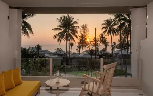 Devasom Khao Lak Beach Resort & Villas - Seaside Grand Deluxe Room View Evening Devasom Khao Lak Beach Resort & Villas - Seaside Grand Deluxe Room View Evening