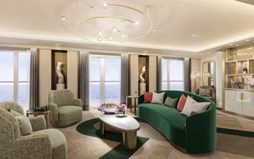 Cunard Cruise Line Queen Anne Grand Suite 0 Cunard Cruise Line Queen Anne Grand Suite 0