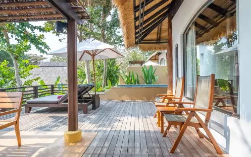 Paradee - Garden Pool Villa Outdoor Decking Paradee - Garden Pool Villa Outdoor Decking