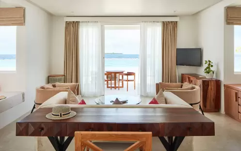 Grand Beach Villa with Pool - Living Grand Beach Villa with Pool - Living