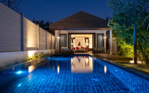 Atmosphere Kanifushi - Kanifushi Beach Villa with Pool At Night Atmosphere Kanifushi - Kanifushi Beach Villa with Pool At Night