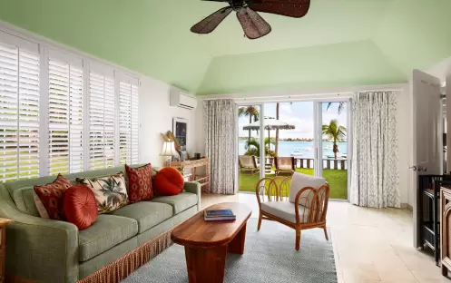 Cambridge Beaches - Two Bedroom Water View Cottage Living Area Cambridge Beaches - Two Bedroom Water View Cottage Living Area