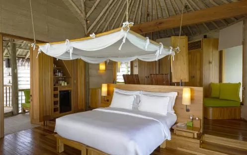 Laamu Water Villa with Pool interior Laamu Water Villa with Pool interior