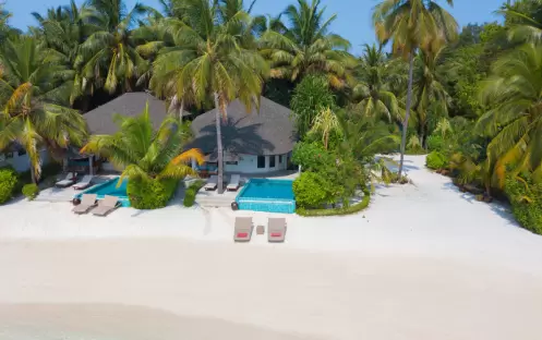 Centara Grand Island Maldives -  Club Two Bedroom Beach Pool Villa Exterior View Centara Grand Island Maldives -  Club Two Bedroom Beach Pool Villa Exterior View