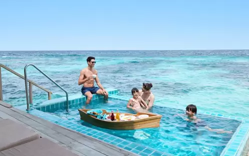 Centara Grand Island Maldives - Club Sunset Overwater Pool Villa Family Time Centara Grand Island Maldives - Club Sunset Overwater Pool Villa Family Time