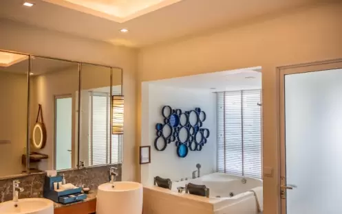 Centara Grand Island Maldives - Sunrise Overwater Villa Bathroom Centara Grand Island Maldives - Sunrise Overwater Villa Bathroom