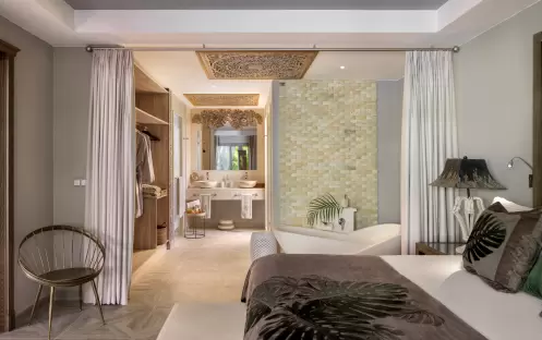 2 Bedroom River Villa With Private Heated Pool, Bedroom 2 Bedroom River Villa With Private Heated Pool, Bedroom
