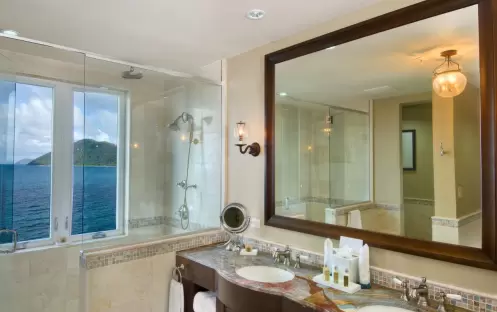 Scrub Island Resort, Spa and Marina - Four Bedroom Villa - View from the Bathroom Scrub Island Resort, Spa and Marina - Four Bedroom Villa - View from the Bathroom