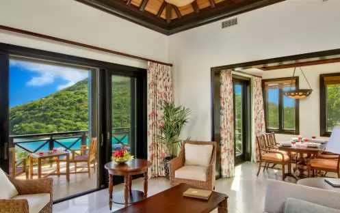 Scrub Island Resort, Spa and Marina - Three Bedroom Villa - Living Room Scrub Island Resort, Spa and Marina - Three Bedroom Villa - Living Room