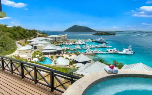 Scrub Island Resort, Spa and Marina - Three Bedroom Villa - View from the balcony Scrub Island Resort, Spa and Marina - Three Bedroom Villa - View from the balcony