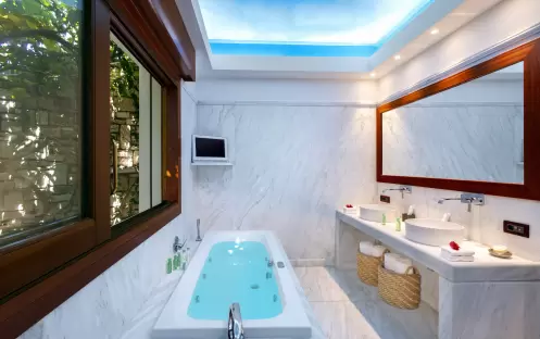 Grand Presidential Spa Villa, Lavish Antique Marble Bathroom Grand Presidential Spa Villa, Lavish Antique Marble Bathroom