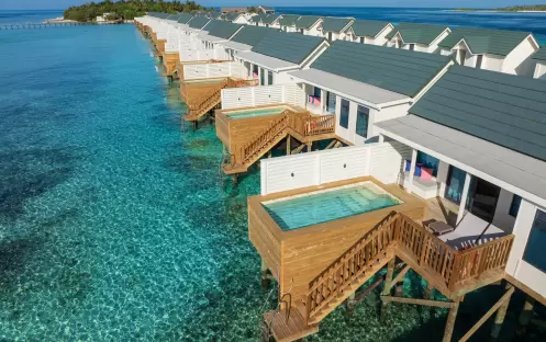 Sunrise and Sunset Water Villas, Aerial Sunrise and Sunset Water Villas, Aerial