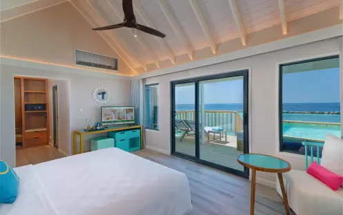 Sunrise and Sunset Water Villas, Bedroom View Sunrise and Sunset Water Villas, Bedroom View