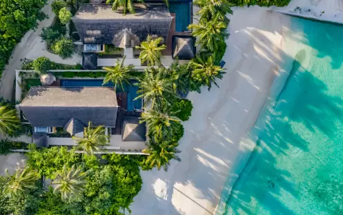 OZEN RESERVE BOLIFUSHI, Earth Pool Villa Aerial Beach OZEN RESERVE BOLIFUSHI, Earth Pool Villa Aerial Beach