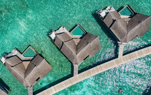 OZEN RESERVE BOLIFUSHI, Ocean Pool Suite Aerial OZEN RESERVE BOLIFUSHI, Ocean Pool Suite Aerial