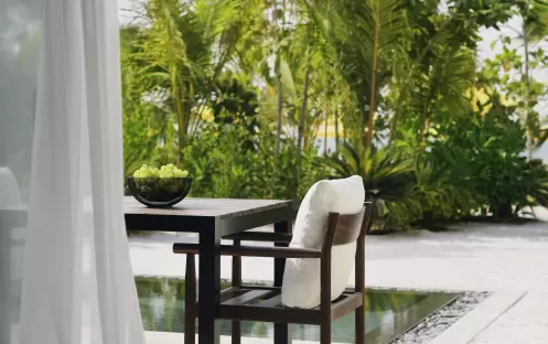 Mövenpick Resort Al Marjan Island - Beachfront Junior Suite With Private Terrace Outdoor space Mövenpick Resort Al Marjan Island - Beachfront Junior Suite With Private Terrace Outdoor space