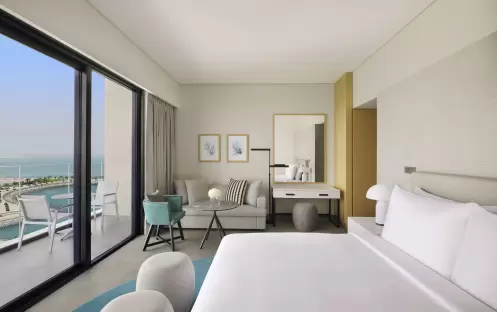 Movenpick Resort Al Marjan Island - Family Beach & Pool View Room Overview Movenpick Resort Al Marjan Island - Family Beach & Pool View Room Overview