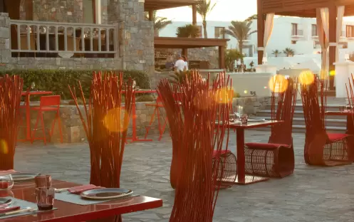 Blue Monkey Restaurant, Sunset Blue Monkey Restaurant, Sunset