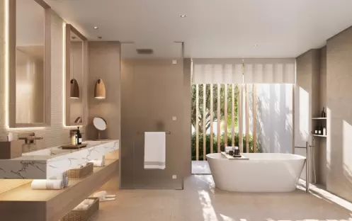 Deluxe Four Bedroom Villa Garden View with Private Pool, Bathroom Deluxe Four Bedroom Villa Garden View with Private Pool, Bathroom