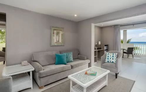 Two Bedroom Ocean Front Suite, Living Area Two Bedroom Ocean Front Suite, Living Area