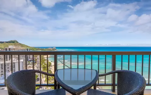 Diamond Head Ocean Front View Balcony Diamond Head Ocean Front View Balcony