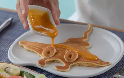 Manta Ray pancakes for breakfast Manta Ray pancakes for breakfast