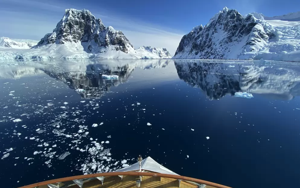 AE Expeditions, Sailing through Lemaire Channel, Antarctica, Greg Mortimer; Scott Portelli.JPG