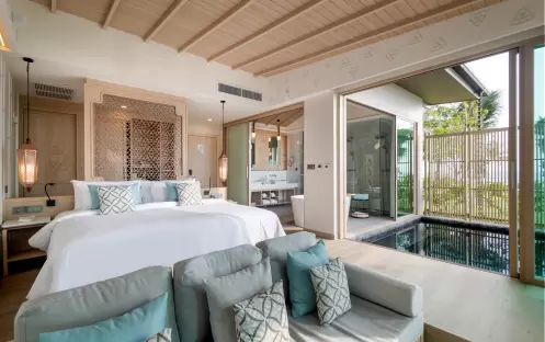 Seafront Double Pool Villa Bedroom Seafront Double Pool Villa Bedroom