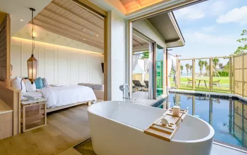 Seaview Double Pool Villa, Bathtub View Seaview Double Pool Villa, Bathtub View