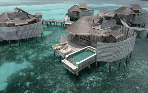 Laamu Water Villa with Pool - aerial 1 Laamu Water Villa with Pool - aerial 1