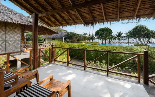 SAii PhiPhi Island Village Deluxe Sea View Bungalow King Bed Balcony View SAii PhiPhi Island Village Deluxe Sea View Bungalow King Bed Balcony View