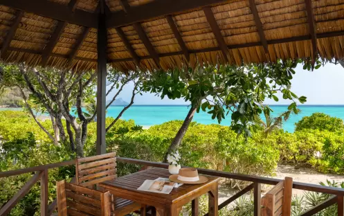 SAii PhiPhi Island Village Beachfront Junior Suite King Bed Balcony View SAii PhiPhi Island Village Beachfront Junior Suite King Bed Balcony View