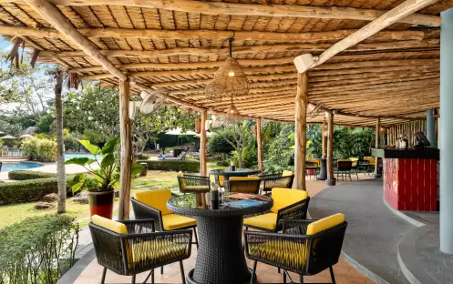 Mr Tomyam Seating with Pool View Mr Tomyam Seating with Pool View