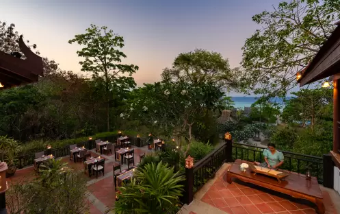 Ruan Thai Restaurant Outdoor Seating with Thai Music Ruan Thai Restaurant Outdoor Seating with Thai Music