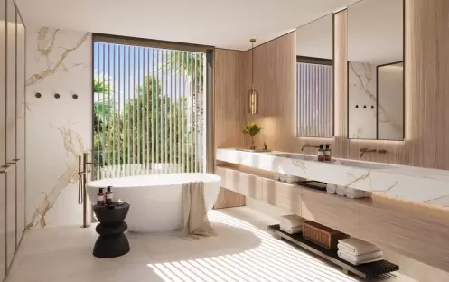 One Bedroom Residence Grand Balcony Marina Front, Bathroom One Bedroom Residence Grand Balcony Marina Front, Bathroom