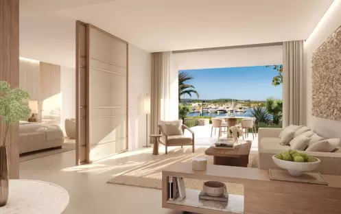Two Bedroom Residence Private Garden Marina Front, Living Room Two Bedroom Residence Private Garden Marina Front, Living Room