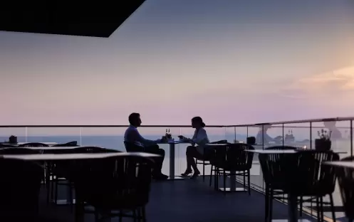 Cafeteria Panorama, Sunset Cafeteria Panorama, Sunset