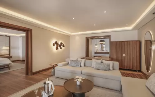Two Bedroom Senior Family Suite Beachfront, Living Two Bedroom Senior Family Suite Beachfront, Living