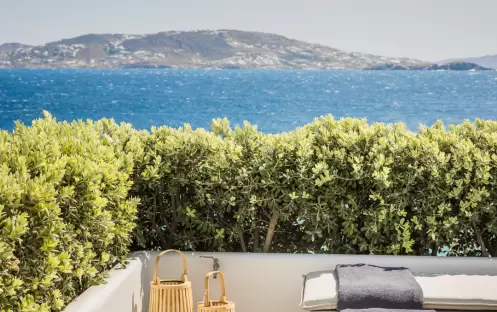 Grace Mykonos Premium Suite with plunge pool view Grace Mykonos Premium Suite with plunge pool view