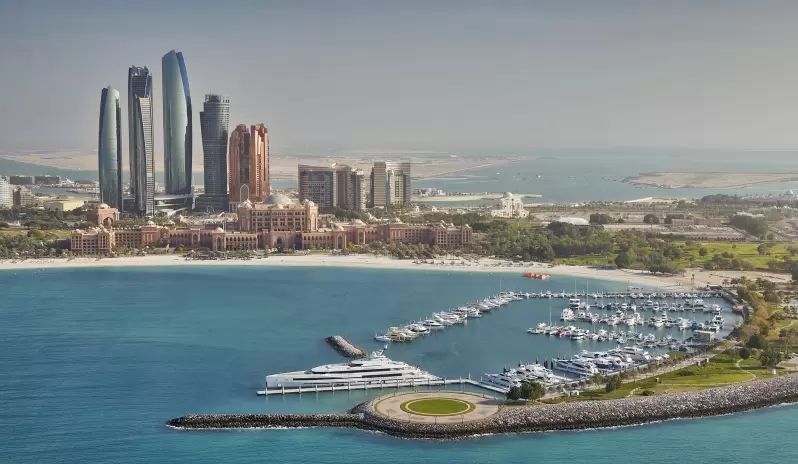 Emirates Palace Mandarin Oriental - exterior with marina Emirates Palace Mandarin Oriental - exterior with marina