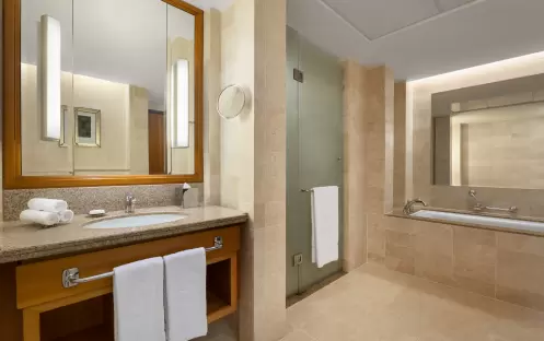 SHANGRI LA AL WAHA - One Bedroom Suite Bathroom SHANGRI LA AL WAHA - One Bedroom Suite Bathroom