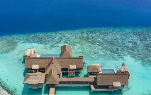 1. Three-Bedroom Overwater Villa_Aerial View 1. Three-Bedroom Overwater Villa_Aerial View