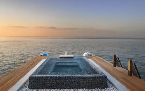 5. Two-Bedroom Overwater Villa_Jaccuzi Dusk 5. Two-Bedroom Overwater Villa_Jaccuzi Dusk
