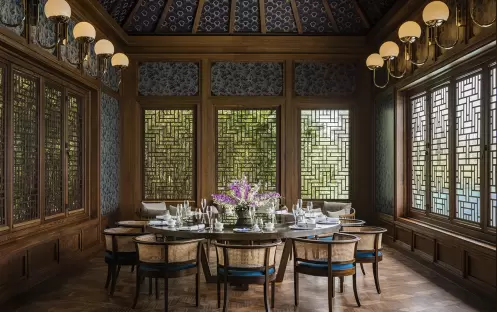 Waldorf Astoria Maldives_LiLong_Private Dining Room Waldorf Astoria Maldives_LiLong_Private Dining Room